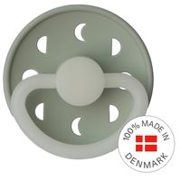 FRIGG Silicone Glow in the Dark Moon Pacifier Size 2 - Sage